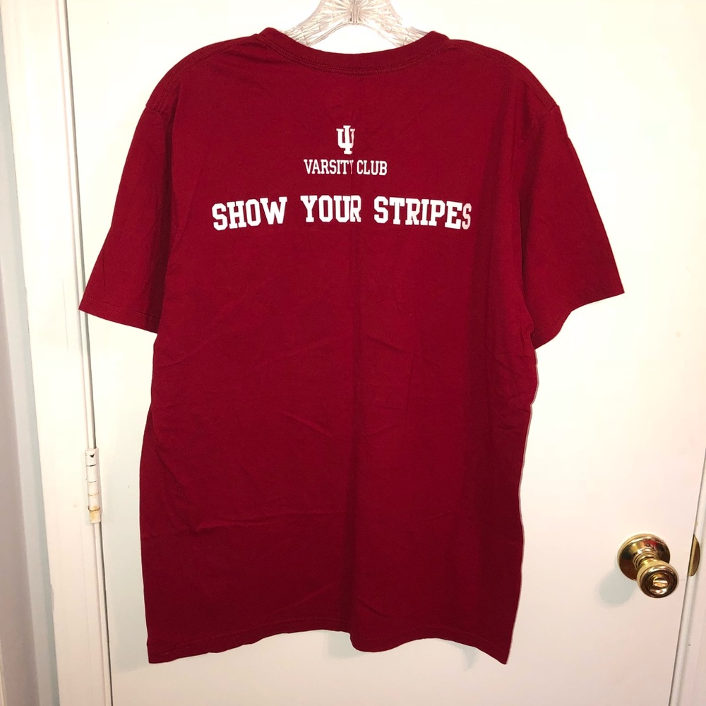 adidas | Unisex Indiana Hoosier Red T-shirt Sz. L - Picture 4 of 4